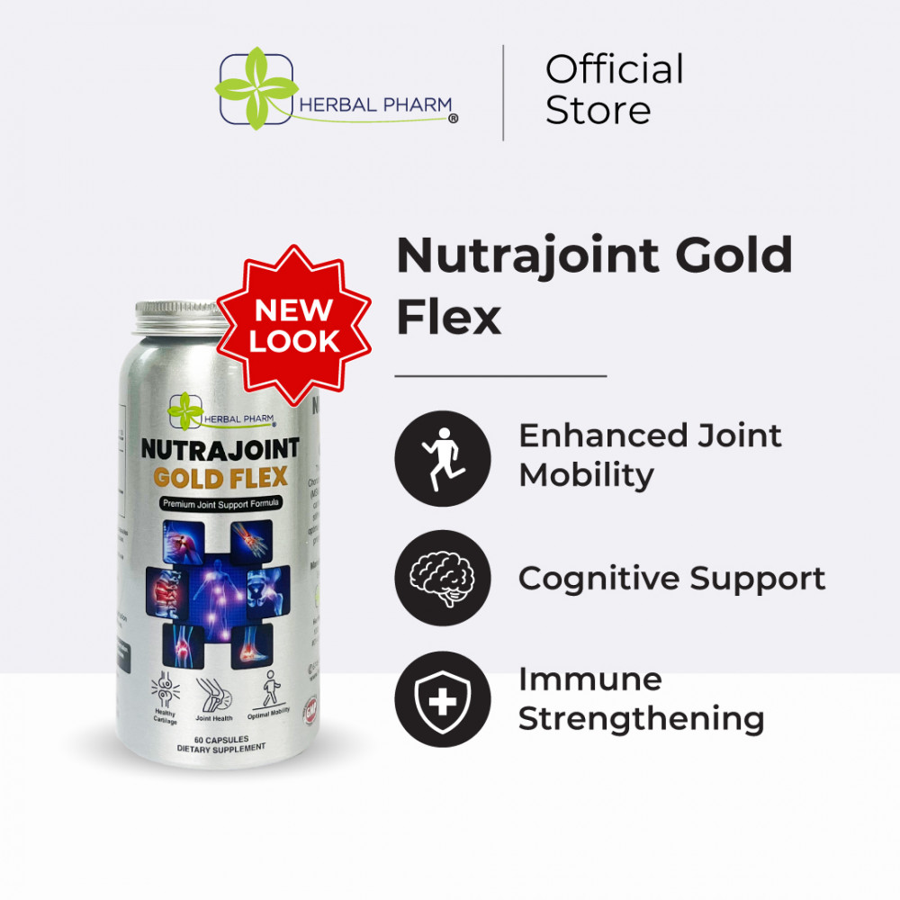 Herbal Pharm - NutraJoint Gold Flex, 60 Capsules | Joint Mobility Cartilage Repair (Best Sellers)
