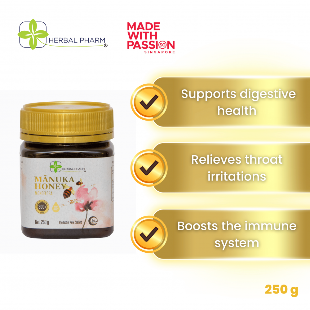 Herbal Pharm - Mānuka Honey 300+, 250g (Natural & Organic)