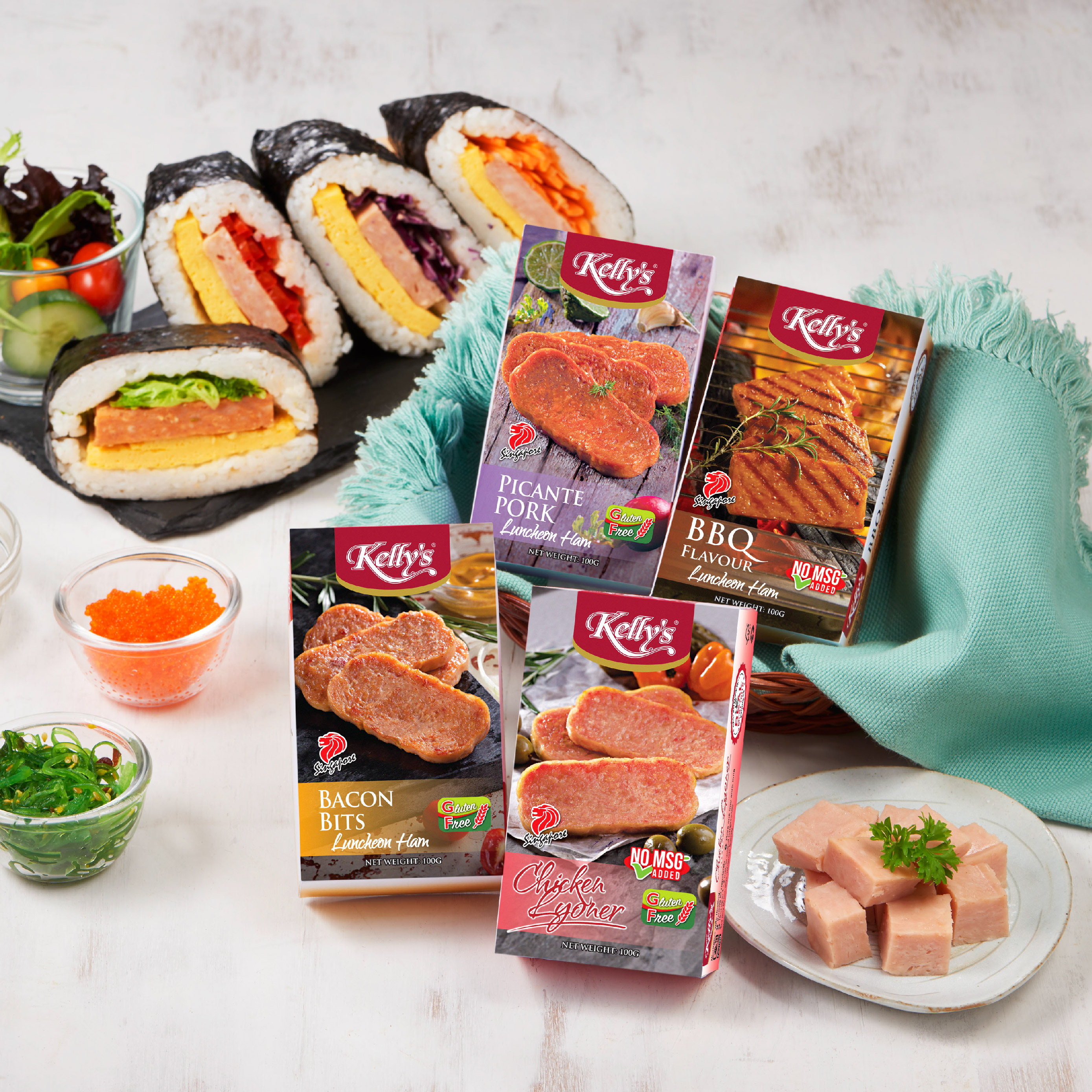 [Bundle of 24] Kelly's Luncheon Ham 100g (Non-Halal)
