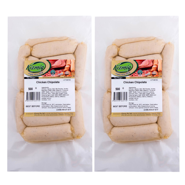 [Bundle of 2] Kizmiq Chicken Chipolata 500g Frozen (Halal)