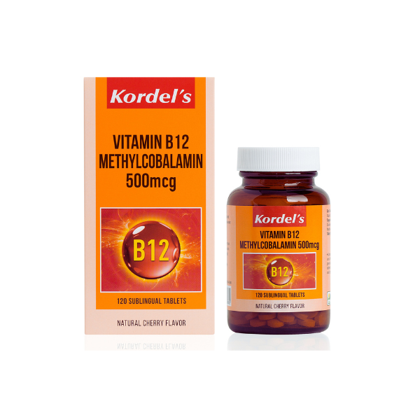Kordel's VIT B12 METHYLCOBALAMIN 500MCG T120