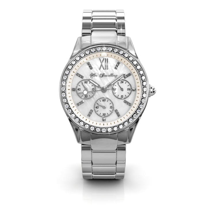 Pinkc Watch (White Gold, Cream)