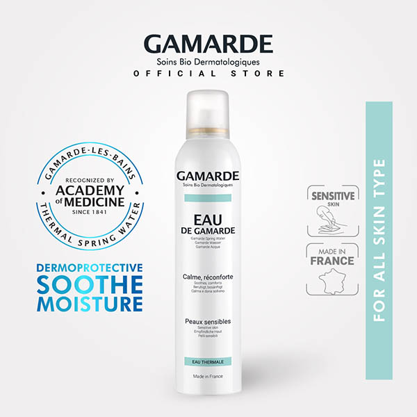 GAMARDE Thermal Spring Water 250ml, For Normal & Sensitive Skin (EAU DE GAMARDE) (Feature)