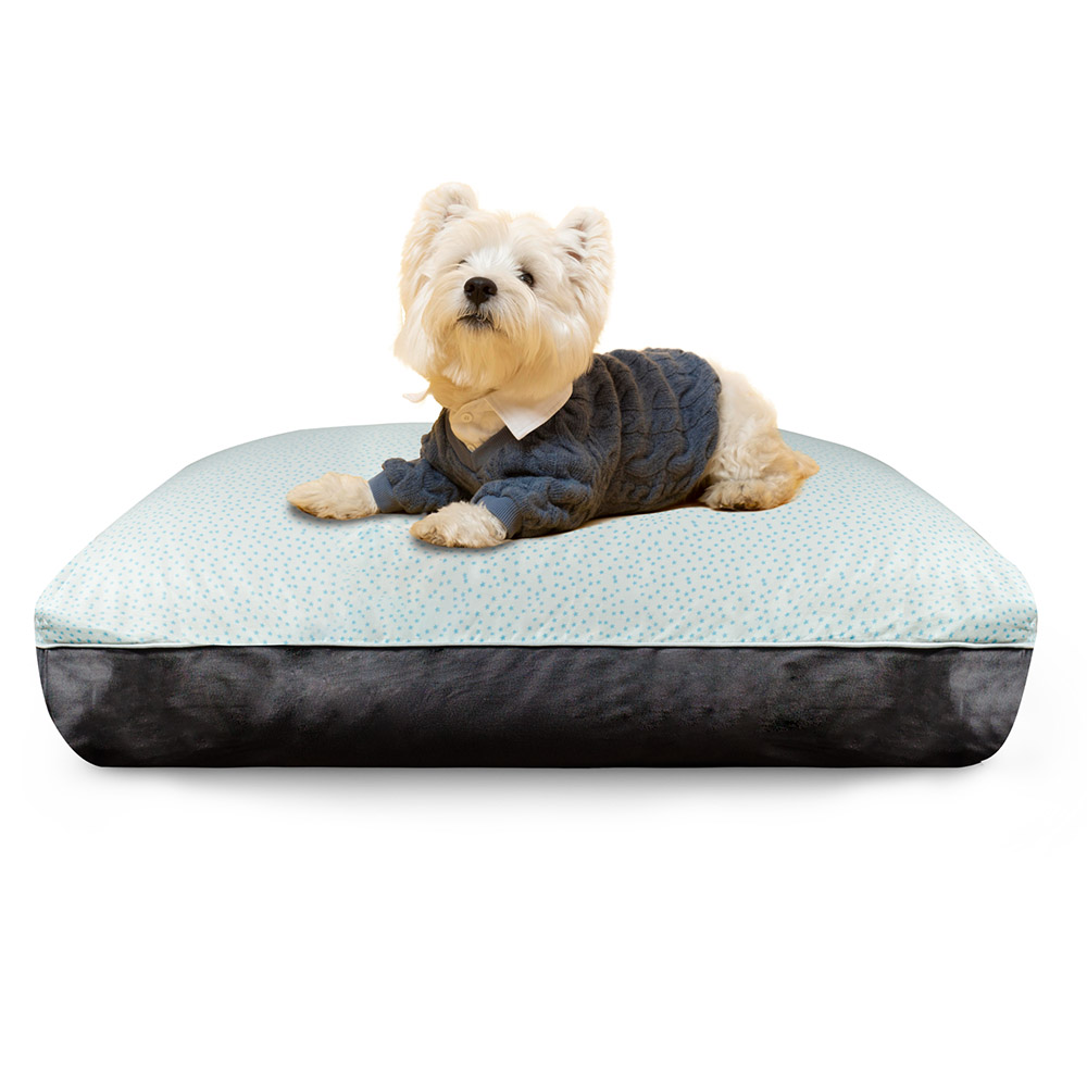 DreamCastle Cooling Dog Bed for puppies to medium sized breed - Blue Little Star