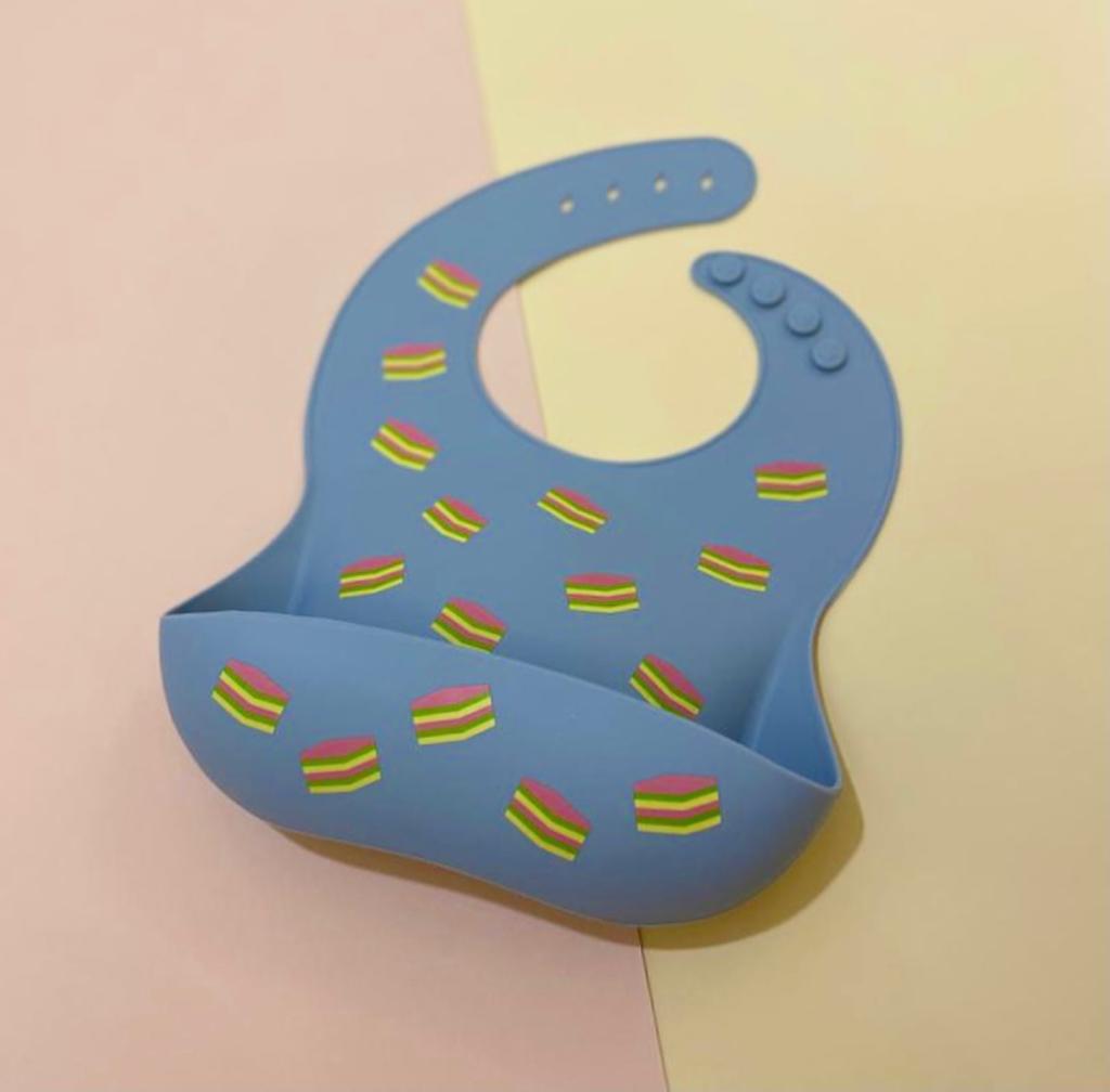 Silicon Bib (Kueh Lapis-Blue)