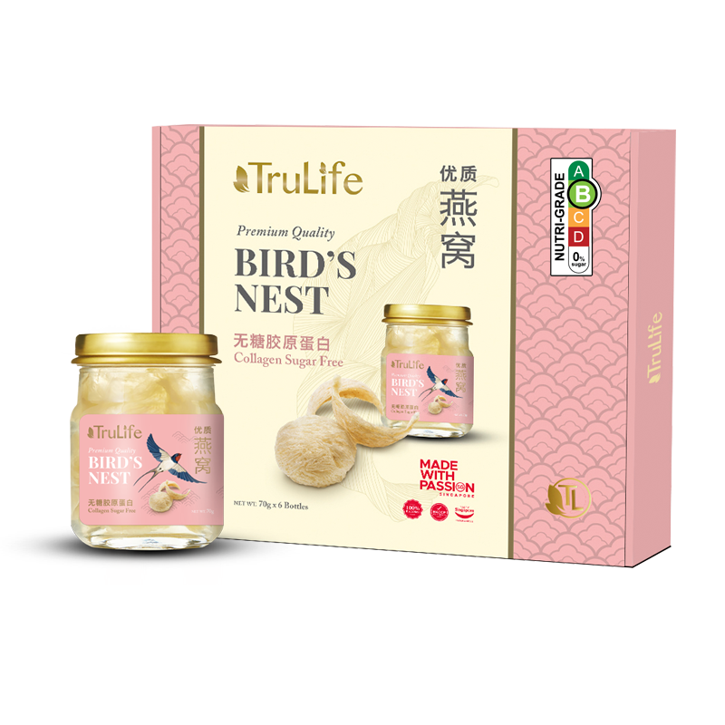 TRULIFE Premium Bird’s Nest With Collagen (Sugar Free) 6’S X 70g
