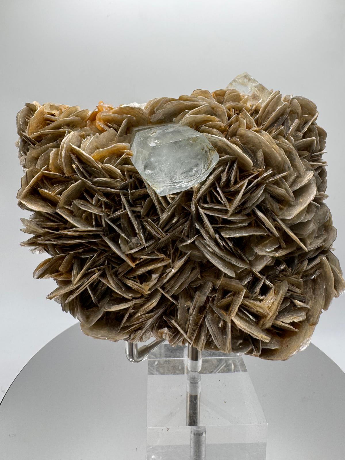 Simply Rocks -Beryl var. Aquamarine on Muscovite