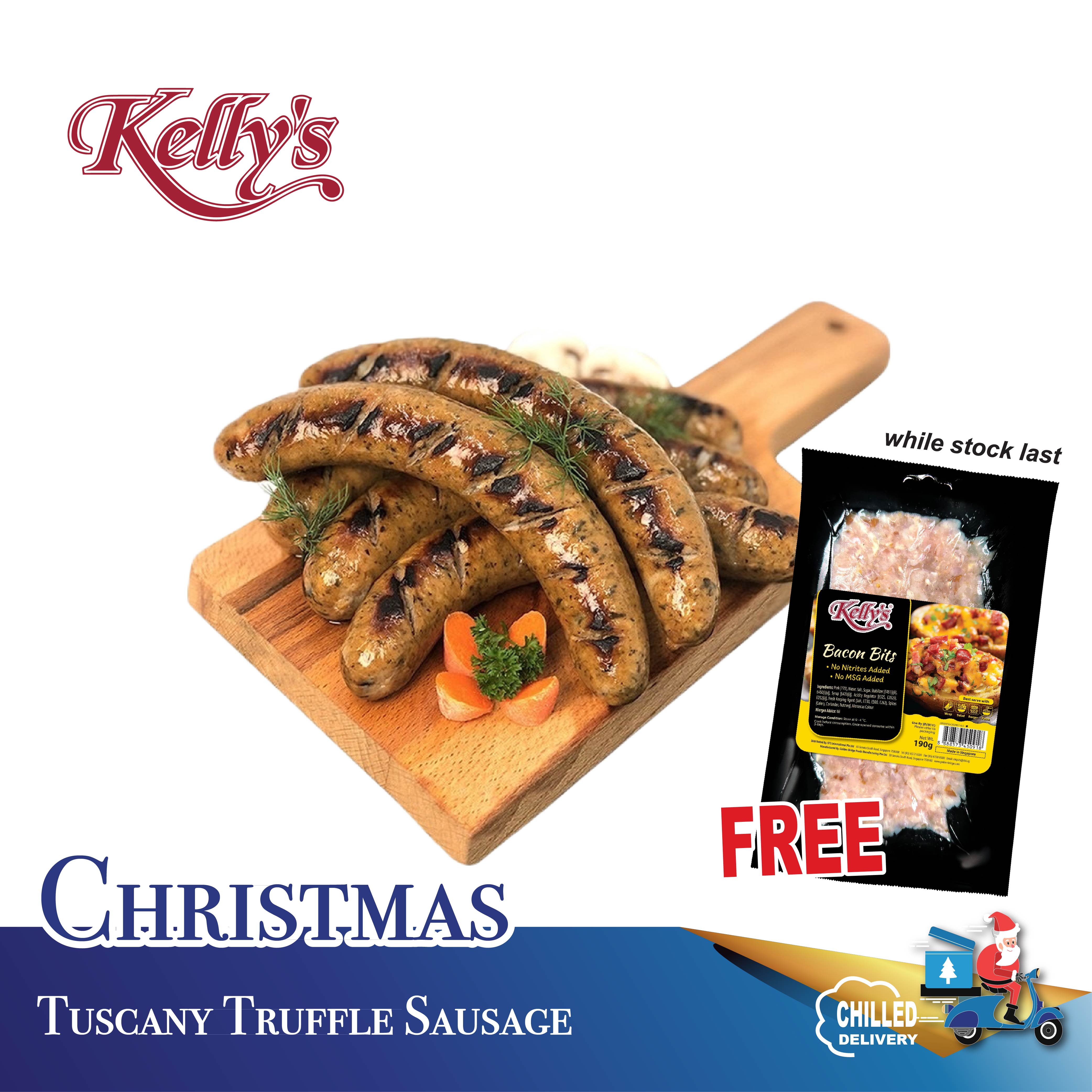 [Christmas] Kelly’s Tuscany Truffle Sausage 500g – Chilled