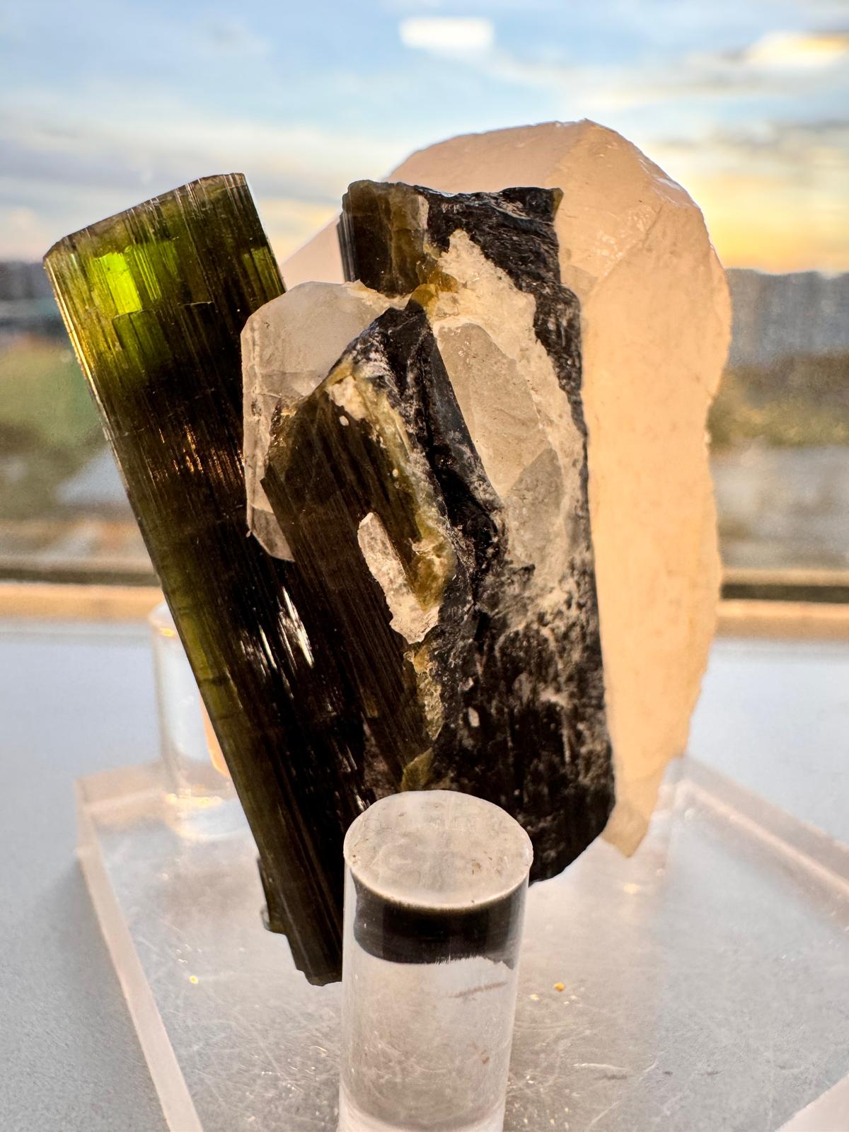 Simply Rocks -Tourmaline & Quartz