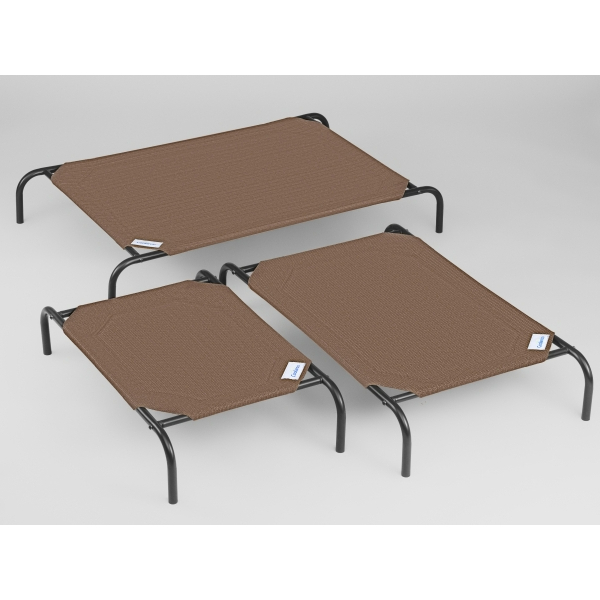 COOLAROO PET BED LARGE 130 X 80 X 20 CM NUTMEG