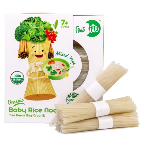 (Bundle of 2)Organic Baby Rice Noodle 180g. - Mixed Vege (NEW)