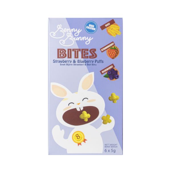 [BUNDLE OF 2]Strawberry & Blueberry Puffs 30g