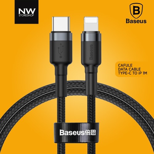 Baseus Cafule 18W 100cm Data Cable Type C to iPhone11/Pro/Pro Max (Black)