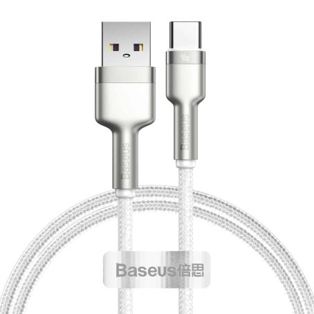 Baseus Cafule Series 40W Metal Data Cable 1m USB to Type-C (White)
