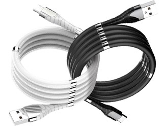 LDNIO Magnetic Absorption Nano Data Cable (Type C, White)