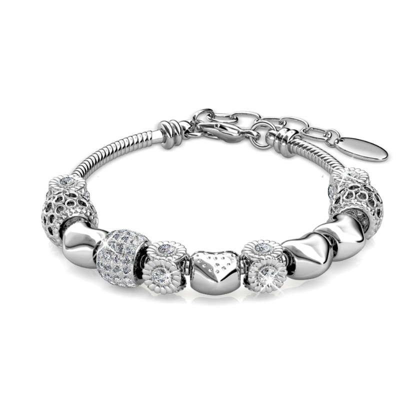 Radiant Charm Bracelet (White Gold)