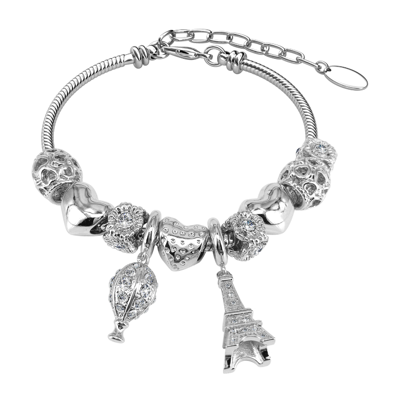 La Ville Charm Bracelet (White Gold)