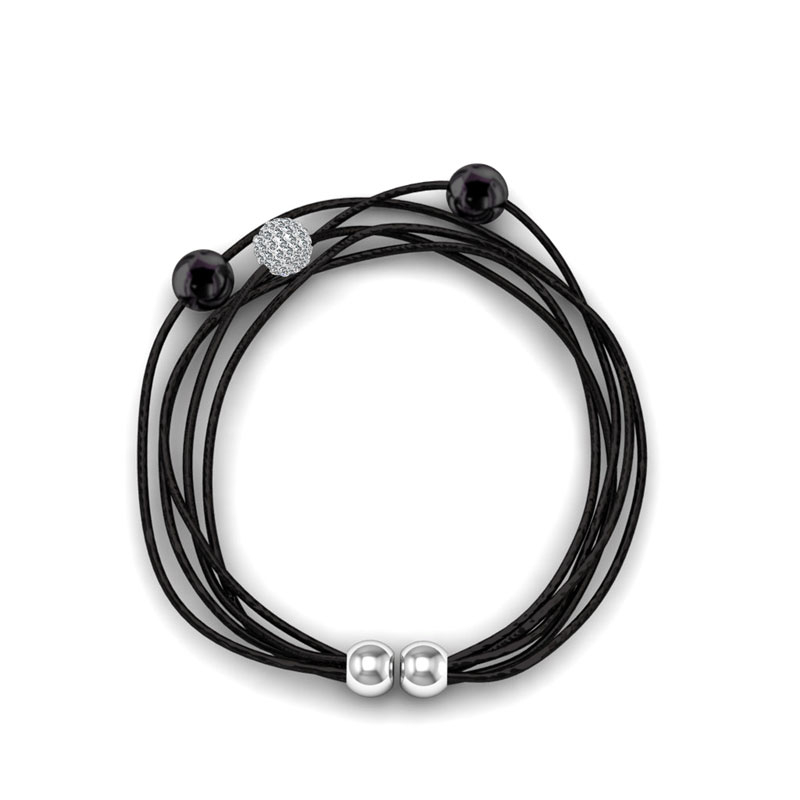 Leather Bracelet (Black)