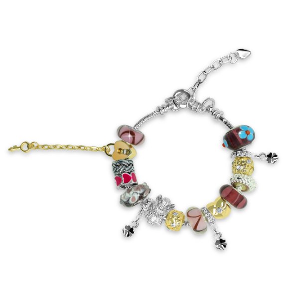 Roman Charm Bracelet (Purple)