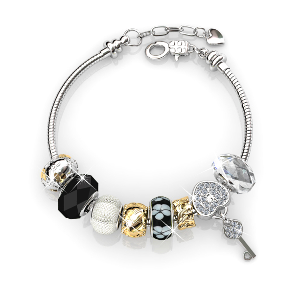 Princess Charm Bracelet (Black)