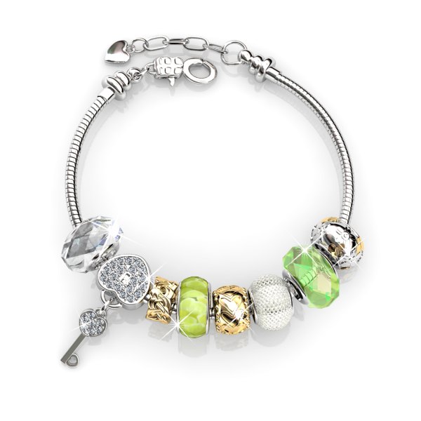 Princess Charm Bracelet (Green)