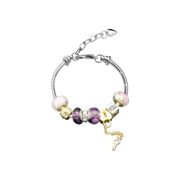Colorful Charm Bracelet (Purple)