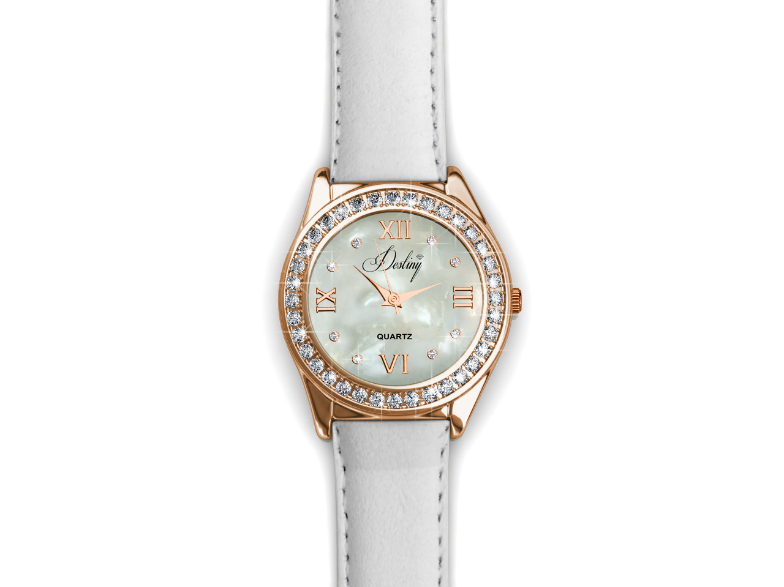 Destiny Leather Watch (White)