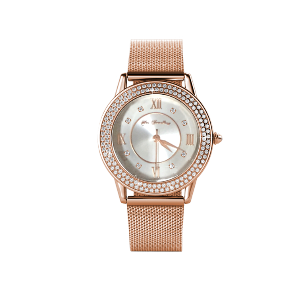 Dawn Metallic Watch (Rose Gold)