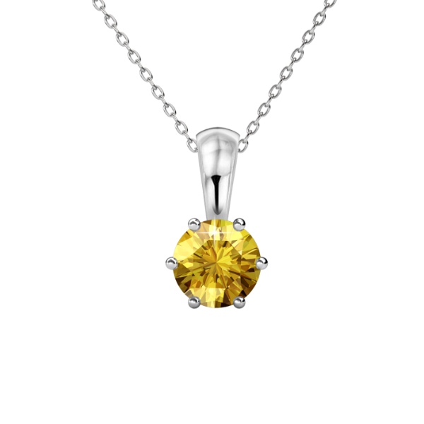 Birth Stone Pendant (November, White Gold)