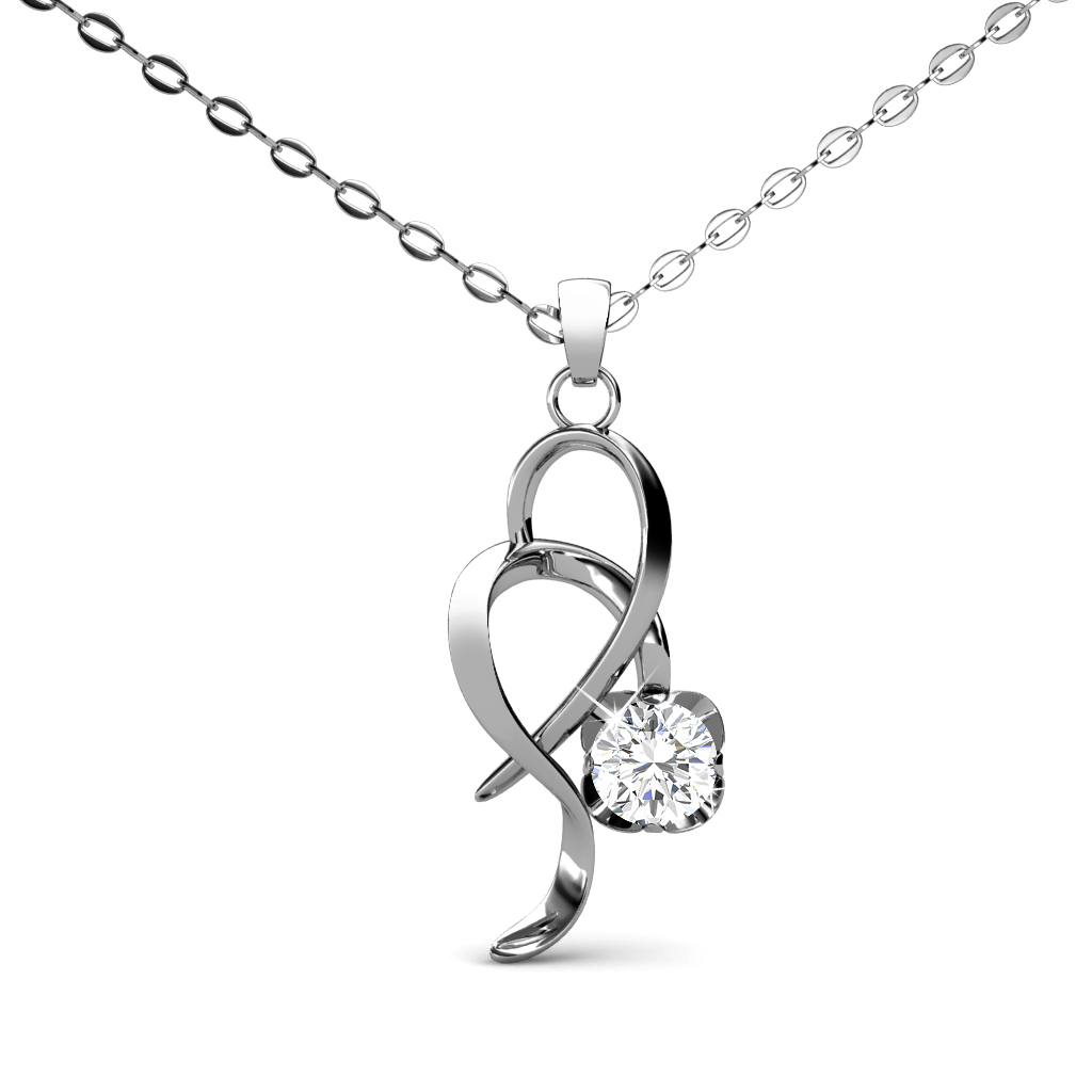Flower Pendant - Embellished with Zirconia from Swarovski®