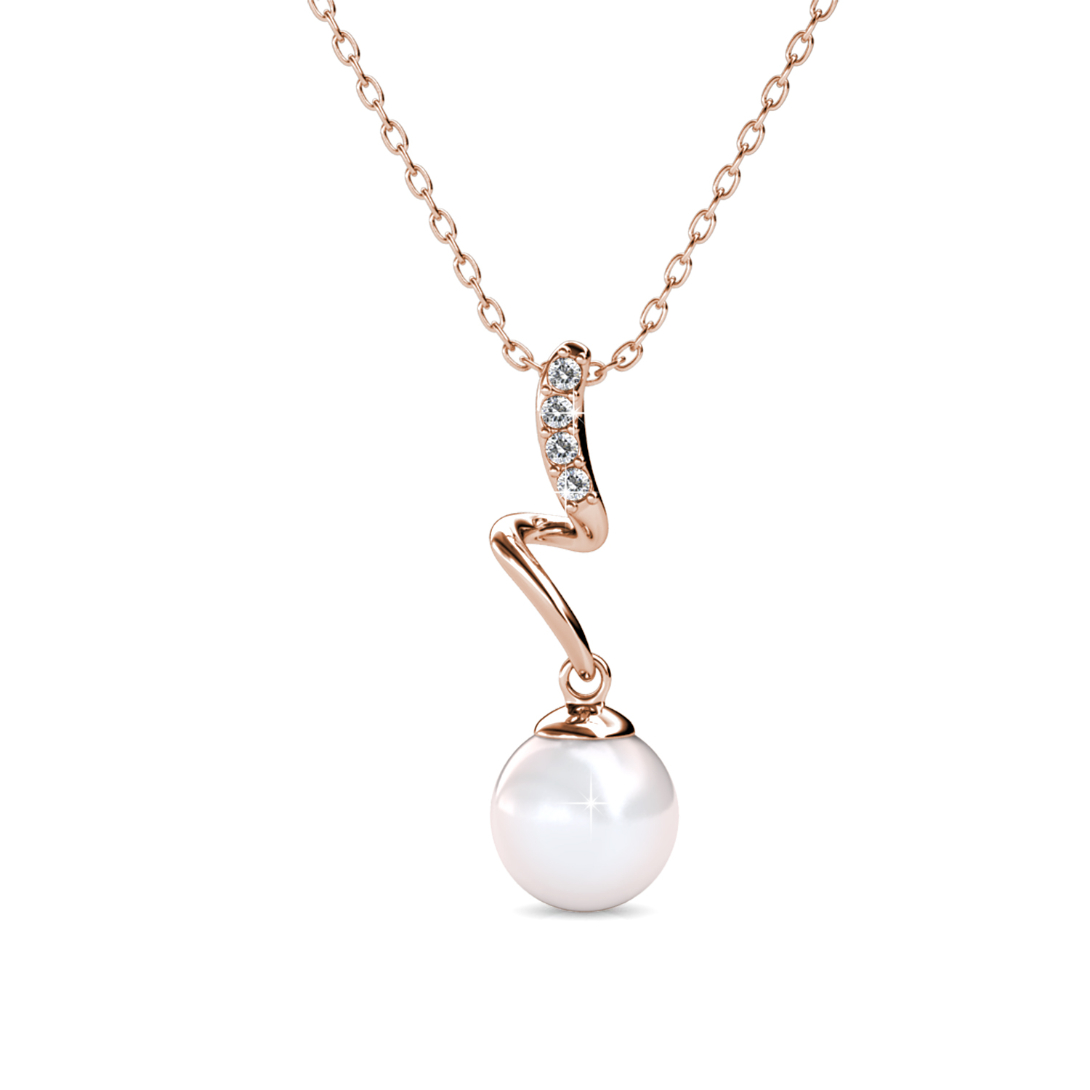Waver Pearl Pendant‏ (Rose Gold)