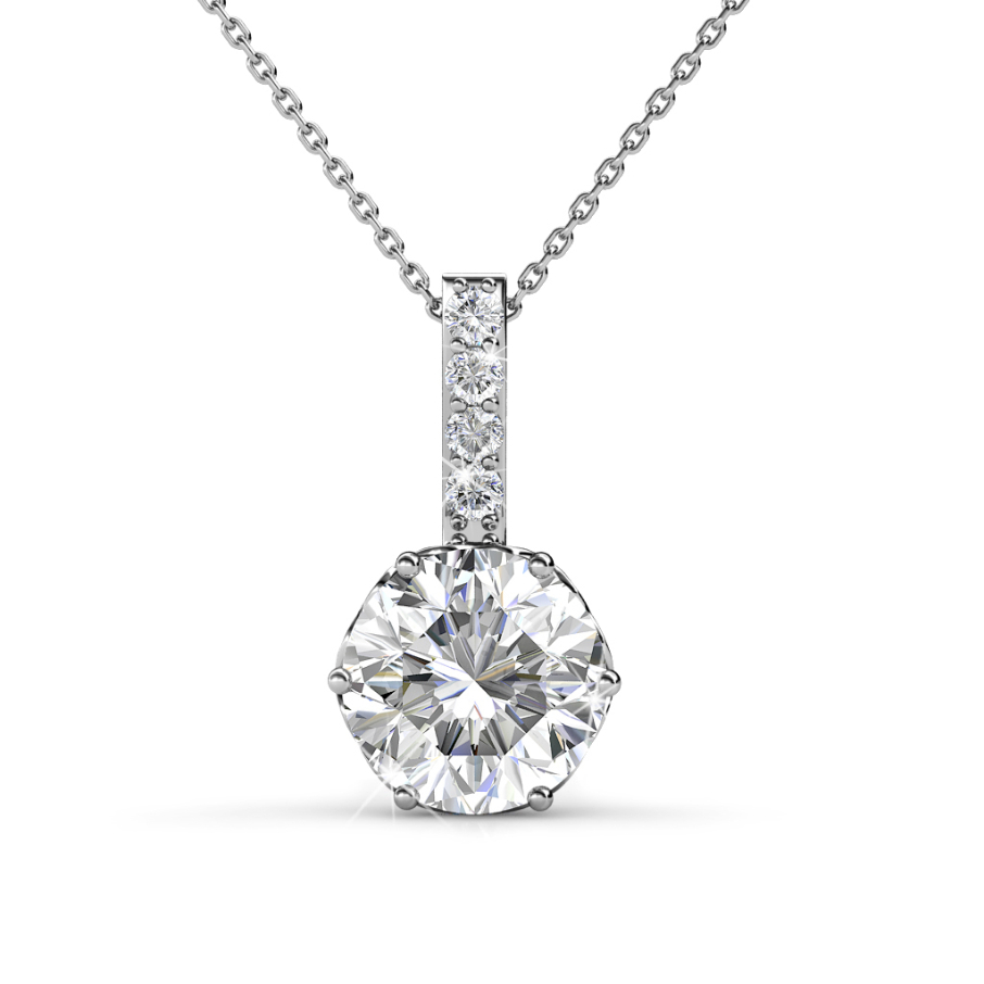 Kristine Pendant (White Gold)