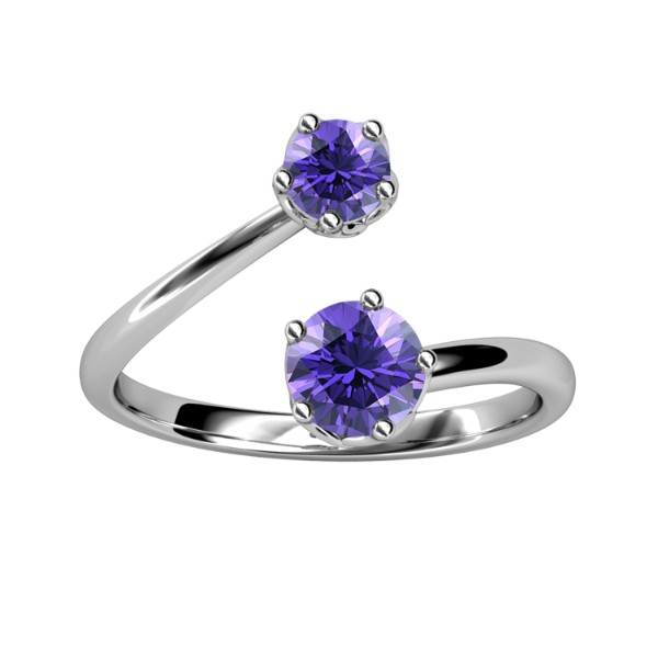 Birth Stone Ring (February) - US Size 8