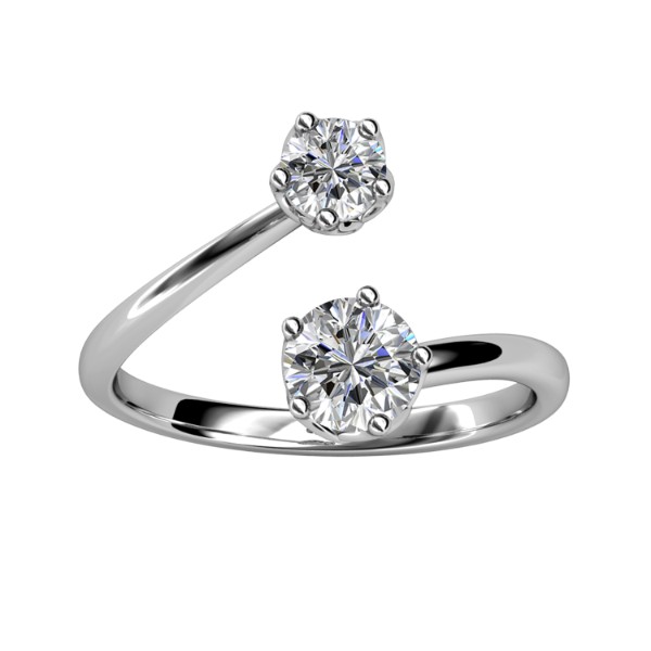 Birth Stone Ring (April) - US Size 6