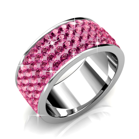 Roller Ring (Dark Pink) - US Size 8