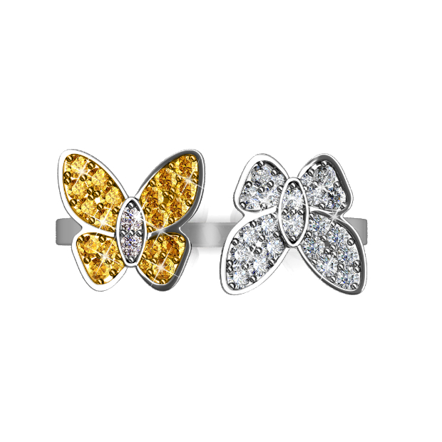 Butterfly Lovers Ring - US Size 7