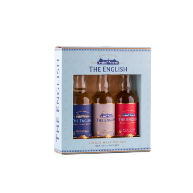 English Whisky Gift Sets (Original, Smokey, Rum-Cask Matured) 50ml each
