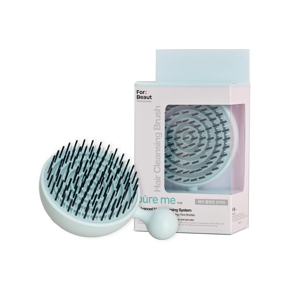 For Beaut Pure Me Hair Detangling Brush - Aqua Mint Green