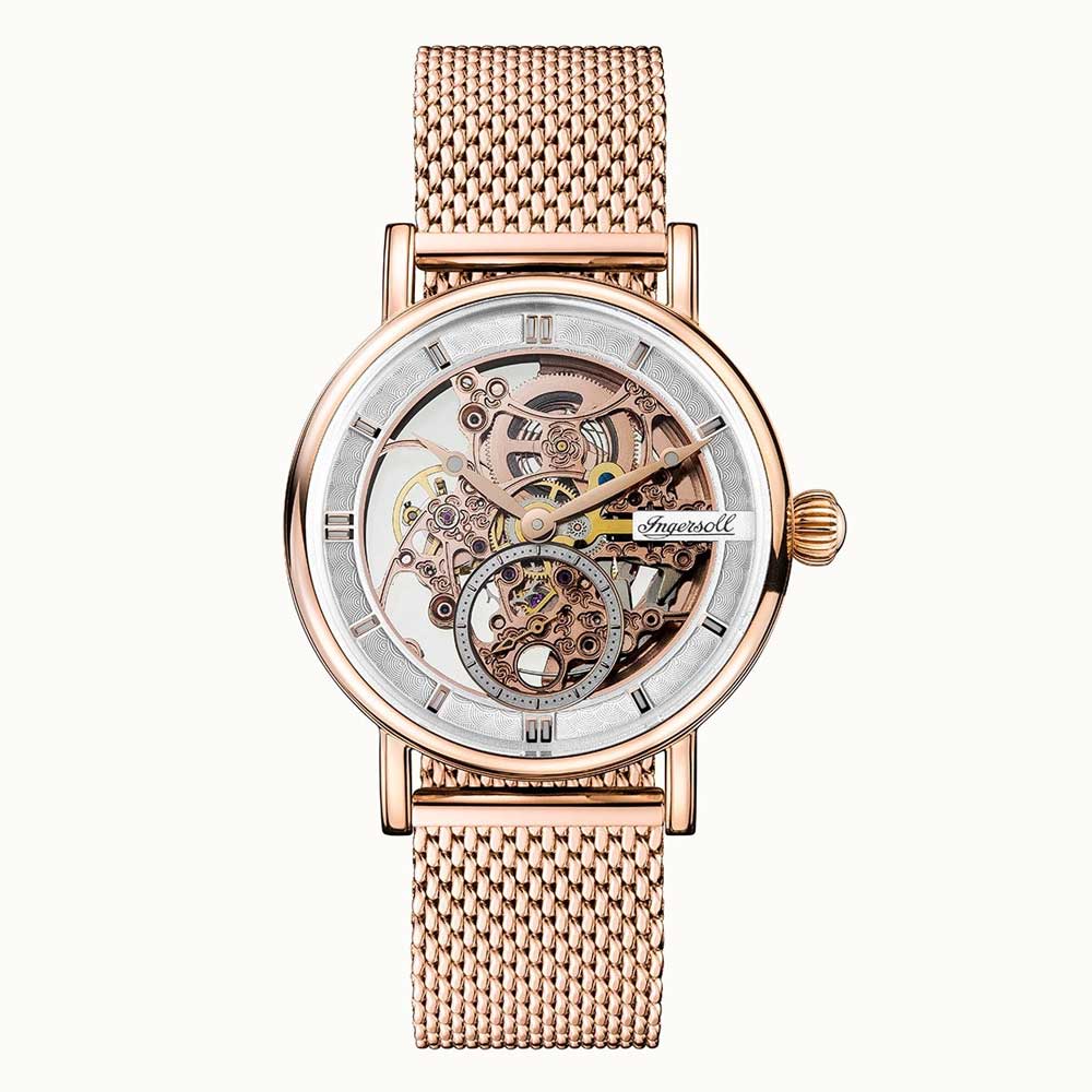 Ingersoll The Herald Automatic Rose Gold Stainless Steel I00406 Rose Gold Stainless Strap Unisex's Watch
