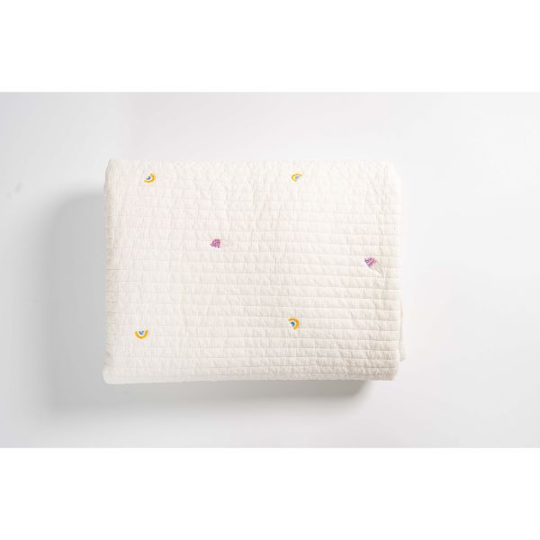 Little kBaby Breathable Premium Cotton Fitted Sheet - White (150x100cm)