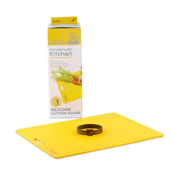 Mother's Corn Silicone Cutting Board Yellow