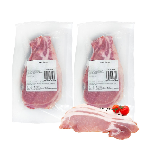 Kelly’s Back Bacon 1KG (500gx2) Frozen
