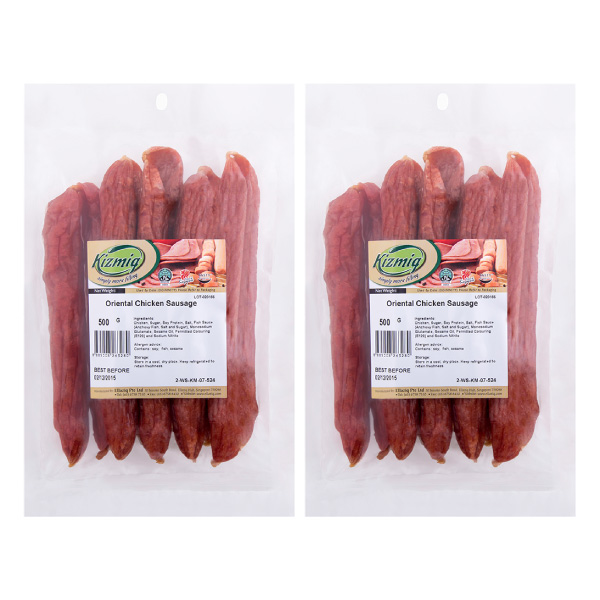 [Bundle of 2] Kizmiq Oriental Chicken Sausage 500g (Halal)