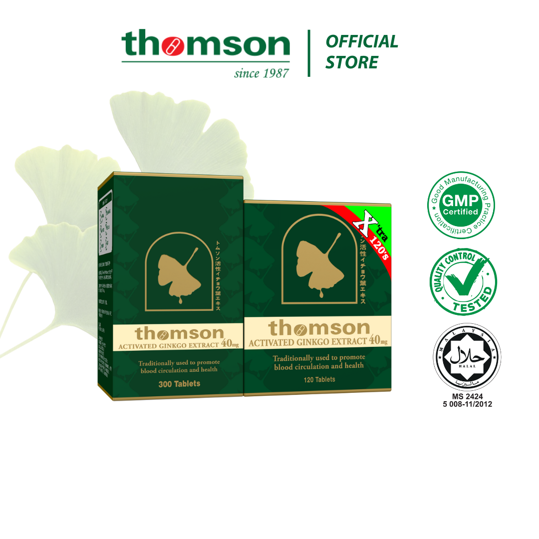 Thomson Activated Ginkgo Extract - Improve Blood Circulation High in Antioxidant (300+120 Tablets)